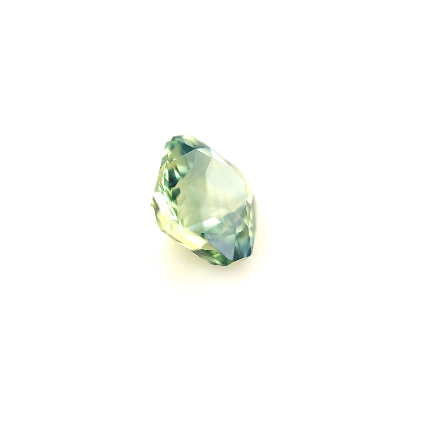 1.79ct Unheated Green Bi-colour Sapphire - 6.36 x 6.19 x 4.76mm