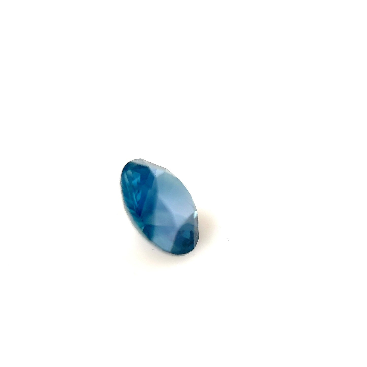 1.12ct Unheated Blue Teal Sapphire - 6.54 x 3.73mm