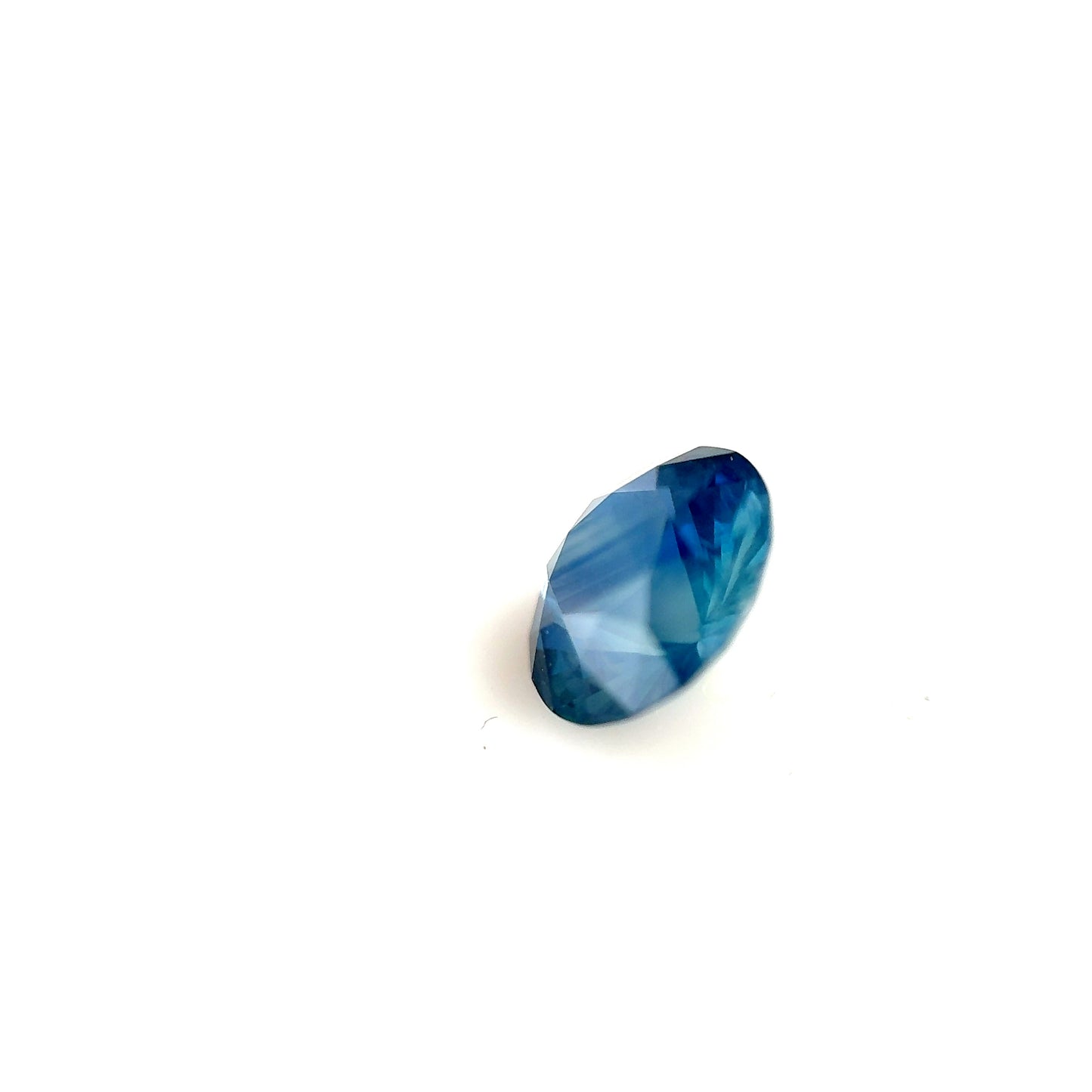 1.12ct Unheated Blue Teal Sapphire - 6.54 x 3.73mm