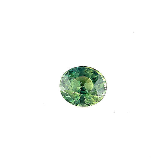 1.58ct Unheated Green Teal Sapphire