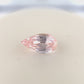 1.55ct Unheated Orange Sapphire - 9.66 x 5.28 x 3.86mm - with GIA report