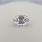 1.55ct Unheated White Sapphire - 8.75 x 5.51 x 4.19mm