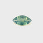 1.23ct Unheated Green Sapphire - 10.05 x 5.39 x 3.25mm