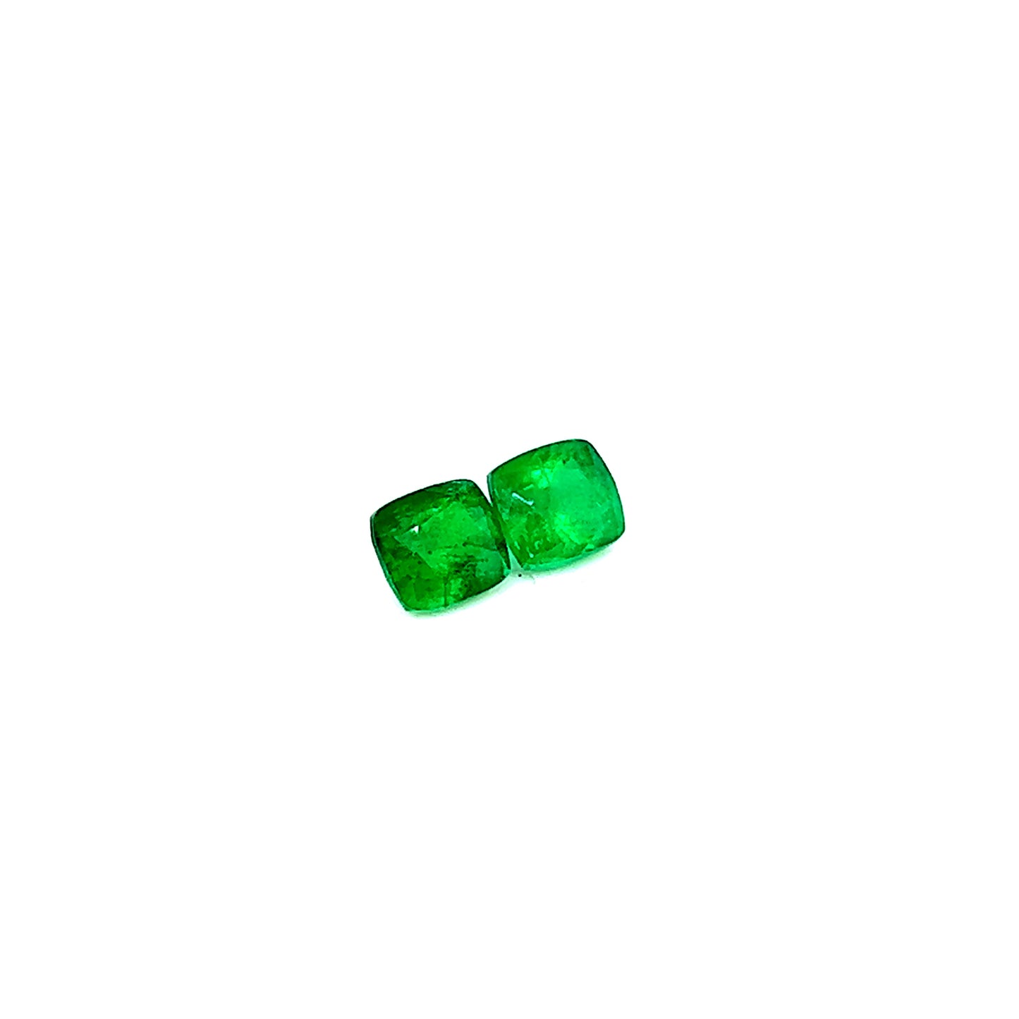 1.56ct Pair of Vivid Green Emeralds