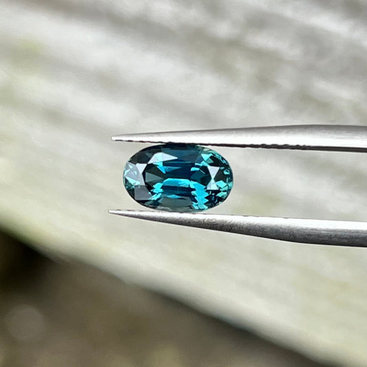 1.74ct Unheated Teal Sapphire