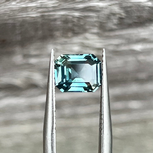 1.64ct Unheated Teal Sapphire