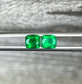 1.56ct Pair of Vivid Green Emeralds